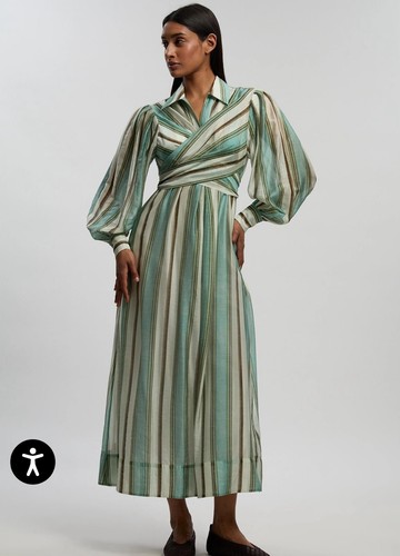 Karen millen stripe slub - millen,