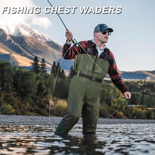 Nylon chest waders sizes 9 - waders, 8