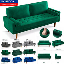 Velvet Sofa 3 Seater 2 Seater Living Room Recliner Couch Sofa Grey Blue Green