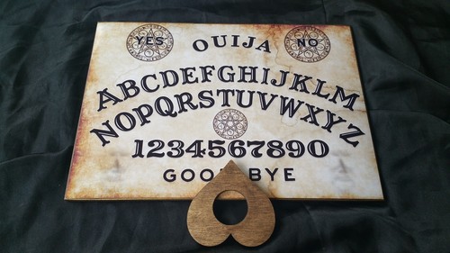 Wooden ouija board game - board,