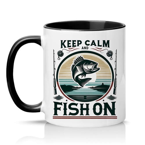 Keep calm and fish mens - keep,