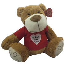 TEDDY BEAR STUFFED WITH LOVE BEAR 10"PLUSH CUDDLY SOFT TOY TEDDY TAGS