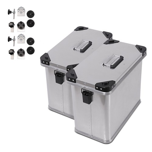 Motorcycle panniers aluminium