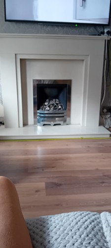 Fire surround and hearth cream - fire,