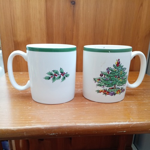 Spode christmas tree mugs 2 - christmas,