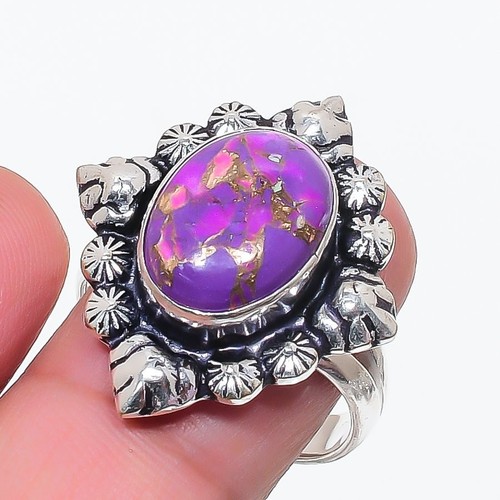 Purple turquoise gemstone 925 - purple,