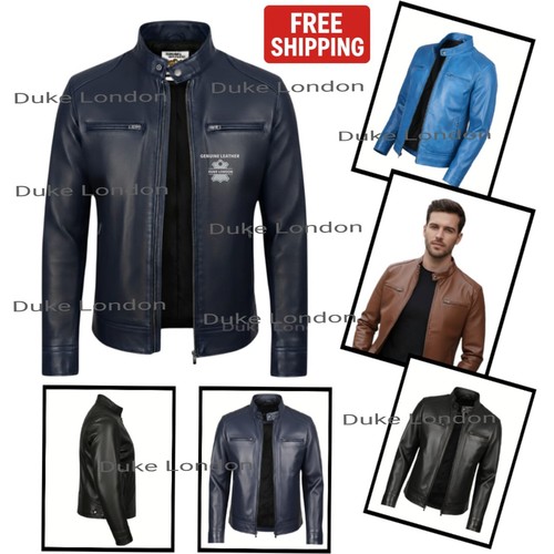 Mens leather jacket - mens, racer