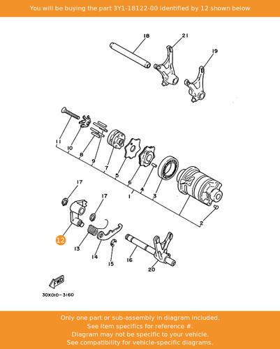 Yamaha lever shift 2 - shift,