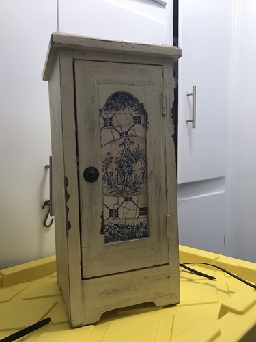 Vintage tabletop cabinet delft - vintage,