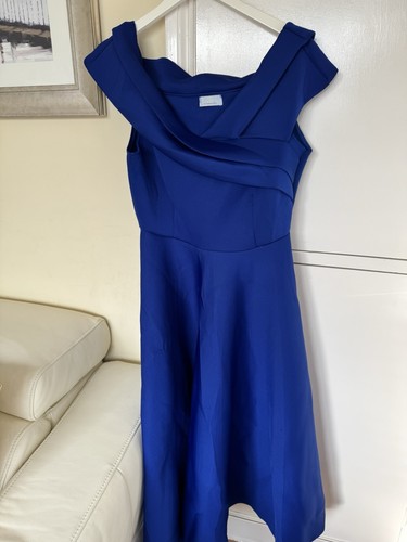 Royal blue quiz midi - royal, dress