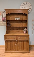 Pine Farmhouse Dresser Cabinet Cupboard