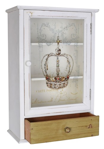 Wall display cabinet crown