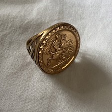 Gold Half Sovereign Ring