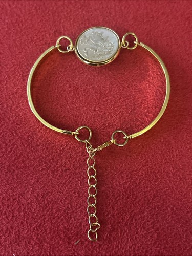 Gold plated braclet - gold,