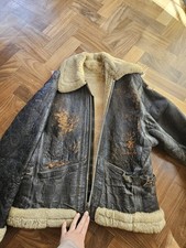 Damaged WW2 Leather Flying Jacket