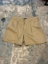 Polo Ralph Lauren Chino Shorts Pleated miUSA Tan/Beige - Tag 36 - Fit 36 x 5.5