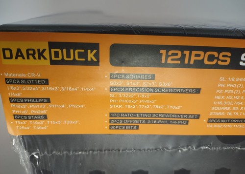 121 piece screwdriver set - 121,