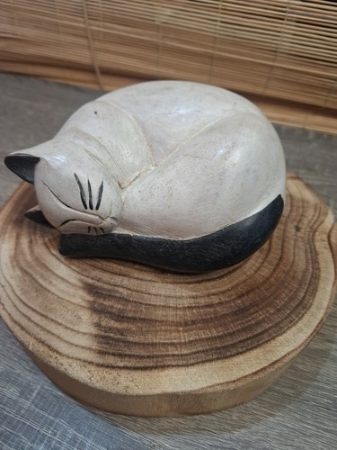 Vintage hand carved wooden - hand,