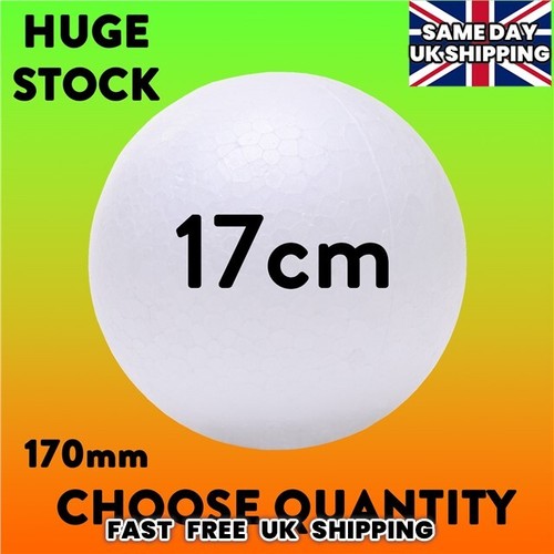 Solid polystyrene balls 17cm - solid,