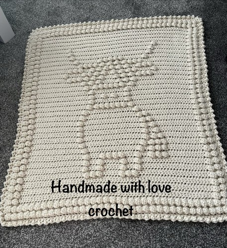 Highland cow bobble blanket - cow,