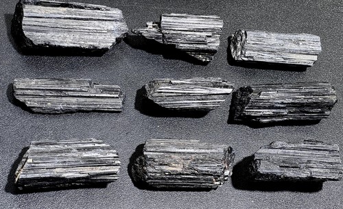 Large black tourmaline - black,