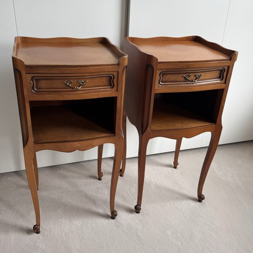 Pair vintage bedside - pair, tables