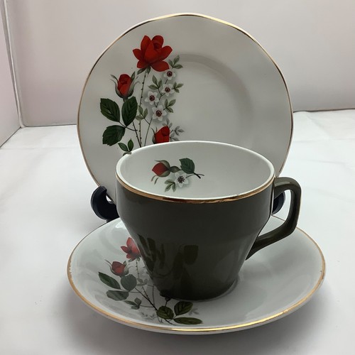 Vintage china tea trios - trios,