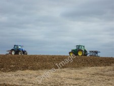 Photo 6x4 Ploughing Match South Darenth Modern tractors compete at the No c2009