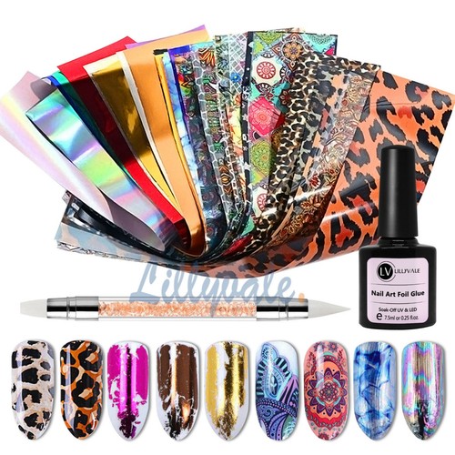 Nail foils glue - foils,