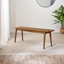 **Seconds** Lynton Solid Wood Walnut Effect Large Dining Bench