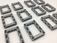 12 x LEGO® Technic 5x7 Lift Arm Frame / Centerframe 64197 Grey Grey Technique MOC