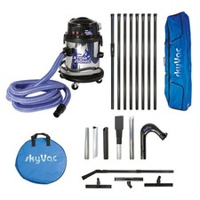 skyVac Atom Sonic Gutter Vacuum. 8 Pole Package & Accesories. Exterior cleaning.