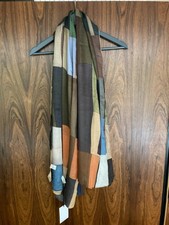 Paul Smith Men's Large Viscose and Lyocell Blend Scarf - Overlap Stripe - BNWT