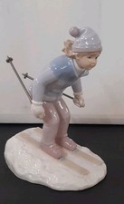 Leonardo Collection By Annie Rowe Skier Girl Figurine Christmas Gift CharitySale