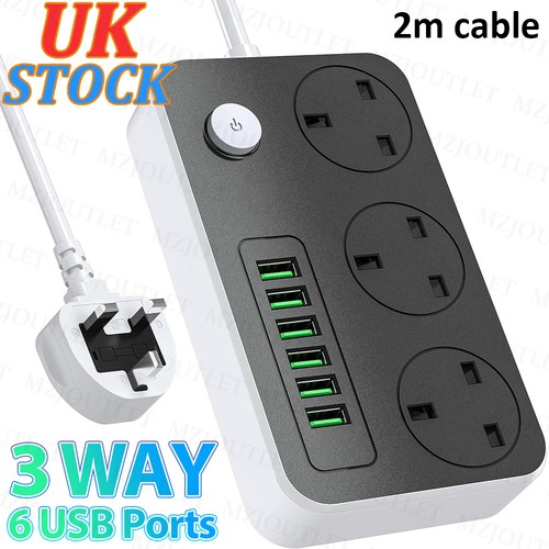 Extension lead with usb - 6,