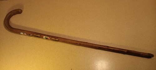 Wood handle walking stick - handle,