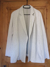 WHITE elena miro jacket size 48/50 (see dimensions)