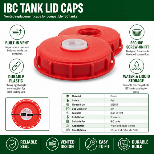Ibc lid tank cap - ibc, top