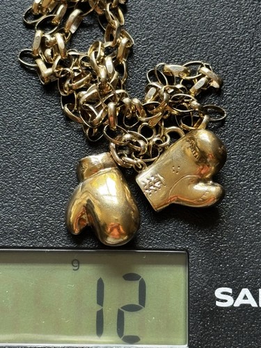9ct gold boxing - boxing, pendant