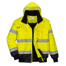 Hi Vis Viz Bomber Jacket High