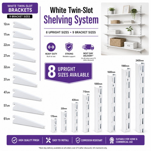 Twin slot shelving - hd,