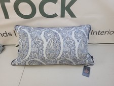 Bedeck of Belfast Delphine Cushion, Blue Chambray – 40x70cm – RRP £50