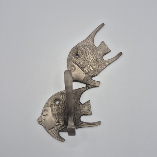Vintage brass wall hook - wall, angel