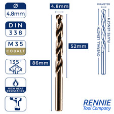 HSS Gold Cobalt Jobber Drill