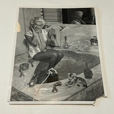 Vtg Jayne Mansfield Hollywood Starlet Original Photo Heartshaped Bathtub 8x10