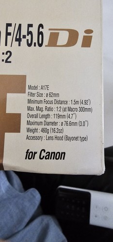 Tamron af70 300mm 6 di - f/4-5.6,