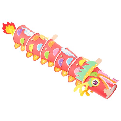 Red paper chinese dragon - paper,