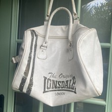 Vintage Lonsdale Gym Bag White