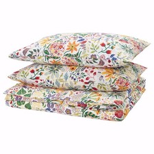 Ikea STRANDLUMMER Duvet cover and 2 pillowcases, multicolour/floral pattern