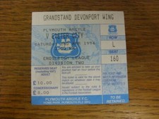 02/04/1994 Ticket: Plymouth